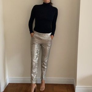 Sequin silver pants 💡